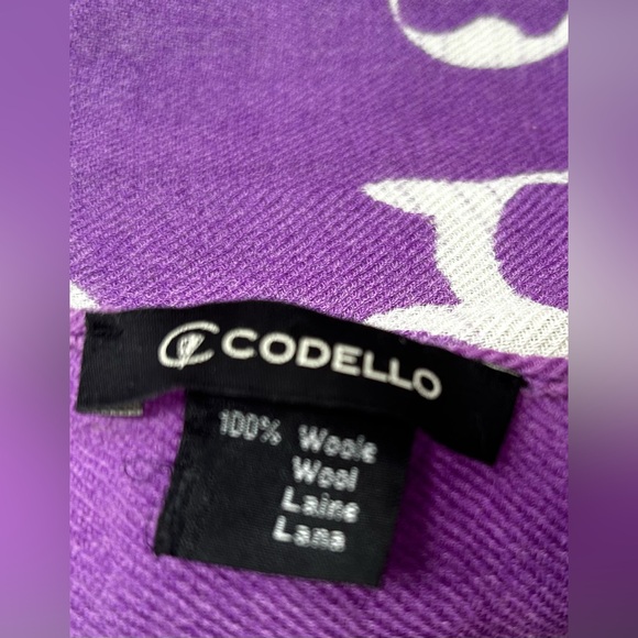 Codello Super Fun Pinguin 100% Wool Scarf In Purple - Picture 3 of 6
